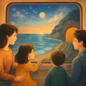 가족들과 지상철에 탔는데 뷰가 바다가 보였고 터널도 지난 꿈 [꿈해몽]