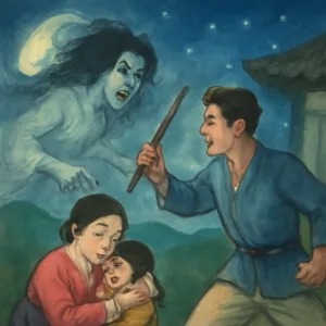 귀신을 퇴치하여 가족을 딸과 아내를 지키는 꿈 [꿈해몽]