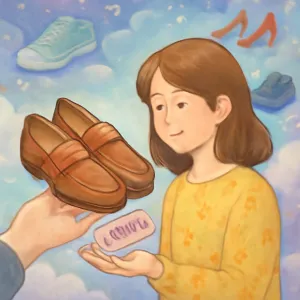 지인으로부테 본인이  갖고있던 신발들을 보여주면서. 5천원에 구매하라고 했다 [꿈해몽]