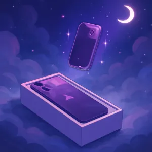 아이폰16을 뜯었더니 보라색 미니 핸드폰이 나왔어여 [꿈해몽]