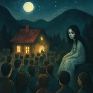 산에 있는 집에 사건이 나서 많은 사람들이 몰려왔어 근데 한쪽편에 귀신이 앉아 우리를 처다보는게 느껴졌어 우리는 웅성돴어 집박을 나가지말라고 햇고 모여있어야 한다고 [꿈해몽]