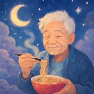 돌아가신 아버지가 라면을 먹는꿈
 [꿈해몽]