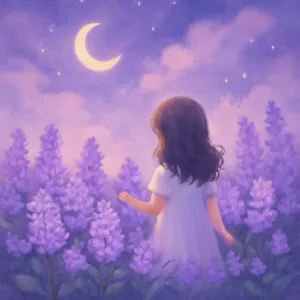 연보라색꽃이 활짝핀 화단을 보았다 [꿈해몽]