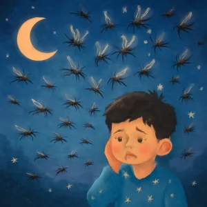 모기떼가 내 앞에서 날라다녀서 깼다. [꿈해몽]