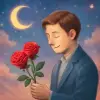 남편이 붉은 장미 2송이를  들고있는 [꿈해몽]