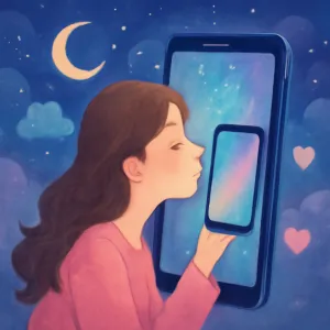 누군가가 문 스마트폰에 뽀뽀하는꿈 [꿈해몽]