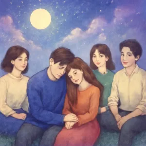 현남친과 전남친 둘 다 있고 친구들이 있는 곳에서 다들 앉아 있었는데 전남친이 나의 어깨에 기대고 사귈때처럼 애틋하게 있는 장면 [꿈해몽]