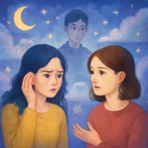 후배 두명이  보였는데 한명은 30년만에 보였고.집에서 문제를 일으킨것처럼  이야기했고 또 한명은 또다른  후배가  듣기안좋은 이야기를 소문낸것처럼 이야기했음 [꿈해몽]