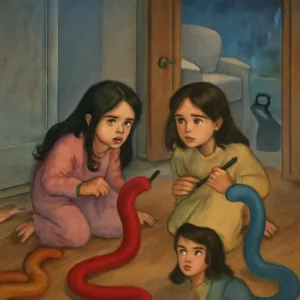 비오는 날에 우리집 거실에서 뱀이 나왔는데 알고보니까 뱀 4마리 정도였고 나랑 언니는 방으로 도망갔고 문이 열리고 내가키우는 고양이 한마리가 들어왔어
그리고 엄마아빠한테 상황 설명 뒤하고 엄마아빠가 금방 온다고 했고 인스타에 이 상황을 알렸어 그러고 문이 자꾸 열리길래 닫을려했는데 문이 안 닫기고 이젠 닫을려해도 누가 밀고 있는것처럼 꼼짝을 안 하길래 포기했는데 작은 빨간 뱀이 방으로 들어오고 난 무기를 챙겨서 걔를 찌를려했고 언니도 자기 옆에 있는 다른 뱀을 보고 내 옆으로 달려왔지 
근데 빨간 뱀이 우리 앞으로 스르륵 왔고 나랑 언니는 뱀에게 주변에 있던 물건을 막 던졌는데 다 빗겨나갔고 걔가 우리 앞으로 오길래 뾰족한 연필을 꺼냈는데 걔가 갑자기 다른 파란 뱀으로 변했더라고 조금 크기가 보통에 파란색 뱀 근데 꿈에선 그걸 눈치를 못 챘어 그리고 각자 무기를 챙겨서 공격하는데 갑자기 뱀이랑 눈높이가 비슷했어 난 서있는데 그리고 연필로 공격을 하려는데 뱀은 힘이 약할텐데 뱀이 사람인 것 마냥 누군가 내팔을 잡고 공격을 못 하게 막는 느낌이났고 연필로 걔의 목에 연필이 닿은 순간 끝이났어 [꿈해몽]