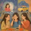 김보민,김수아,하지현, 나는 택시타고 분식집으로 간다. 난 유튜브에 연기관련 레슨 영상, 옷 영상 보고나서 김수아가 엄마없냐고  물어서 나는 고개만 끄덕였다. 김수아가 에스파노래듣고 울었다고 하자 우린 의아한다. 에스파 노래는 당당한 파워풀한 노래인데 왜 울어? 라는 생각이 들었지만 눈치없는 김보민이 왜 우냐고 코치코치 캐물어서 내가 사람마다 다른거라고 왜 존중 못하냐고 화내고 분식집에 도착한다. 손님은 바글바글해 자리잡고 앉았는데 막내숙모가 우리테이블에 떡볶이,미역국,궁중떡볶이,김치를 식판채 내뚜었다. 그렇게 웃으며 마무리 [꿈해몽]