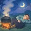 돌아가신 친정 엄마가 60년대 아낙의 차림으로 다리 오른 쪽이 의족이고 큰 가마솥에 삼계탕을 끓이다 편안히 대자로  깊은 잠을 주무시고 있는꿈 [꿈해몽]