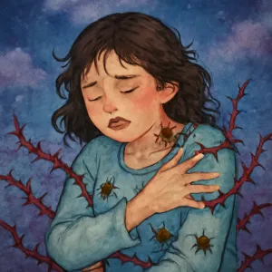 가시와 진드기가 몸에 붙어 생생하게 아파하는 꿈 [꿈해몽]