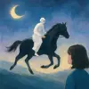 검은 말과 햐얀 사람이 양쪽에서 걸어오더니 만나서 하얀 사람이 올라타니 말이 힘차게 달렸다. 그 장면을 나는 보고있었다. [꿈해몽]