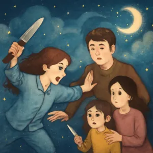 가족다있는데 언니랑싸우다가 언니가 큰식칼을 들고 뛰어와 죽이려하는데 엄마가
나에게 작은눈썹칼을 쥐어주고
아빠가 언니를막는꿈 [꿈해몽]