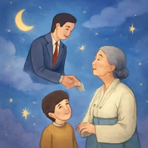 돌아가신 그랜드호텔회장님이 아들데리고 있다고 아들칭찬하시면서 어머님께 500딸라주셨다 그런데 어머님꺼서는 안받셨다 아들을 어떻게 키우셨냐고 묻기에  어머님은 착하고 정직하고 부지런하게 깔끔하게 본인의 자태를 드러내지말고 겸손하게 살아라하는게 제 교훈이 였음니다. [꿈해몽]