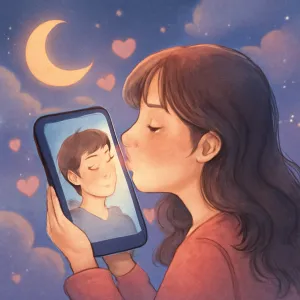 좋아하는 사람이 문 스마트폰에 뽀뽀하는꿈 [꿈해몽]
