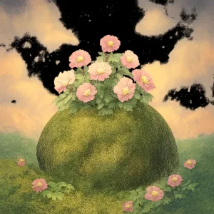 이끼 낀 바위에 꽃이 핀 꿈 [꿈해몽]