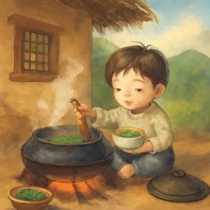 촌집에서가마솥에시금치된장국먹는꿈 [꿈해몽]