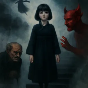 학교에 아직도 안나오고있는 아는 단발머리여자애가 검은한복을 입고 나타났다 그 애는 나랑 친하지도 않은 사이였고 말조차 안걸어본 사이다 꿈에서 나를 부르고 나랑 같이 다녔고 내가 말걸어도 아무런 대답이 없었고 그저 고개만 흔들었음 꿈속에서 비가올것같은 날씨였고 먹구름 안개가 자욱했다 그 여자애랑같이 다니니까  험상궂게 생긴 할아버지가 나를 계속 따라다니며 위협했다 나는 꿈에서 하늘을 날라다닐수 있었고 그 할아버지의 위협을 피했다 그리고 악마 사탄같이 생긴 남자가 나에게 말을걸었다 무슨 말을 걸었는진 기억이 안난다 그 남자의 얼굴과 몸은 전부 빨간색이었다  피를 뒤집어 쓴것처럼 끔찍하게 생겼다 나는 꿈에서 하늘을 높이 날라다니며 그것들의 위협을 피했다 그리고 마지막에서 그 여자애가 검은색 계단을 나랑 같이 내려오려고 했다 나는 싫어서 저항하려고 했지만 그 여자애의 힘이 세서 끌려가려고 했다 하지만 그 계단에서 멈췄고 꿈이 깼다 [꿈해몽]