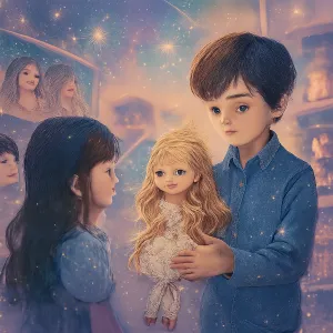 별로 친하지 않지만 같은 반 친구들과 마트 인형코너에 있음. 진열된 인형들은 예전에 좋아하고 잘 가지고 놀았던 구체관절인형임. 평소에 관심있는 남자애가 인형을 고르더니 선물이라며 나에게 다가옴. 그 인형은 유치원때 가장 좋아하던 예쁜 구체관절 인형임. [꿈해몽]
