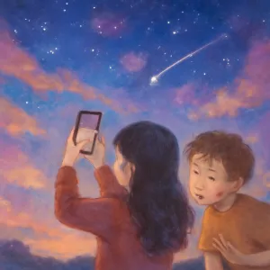 내가 진짜예쁜하늘을 보고 사진을 찍고있는데 내가 별로 좋아하지않는애가 방해를 했지만 다시 사진을 찍으려고 하는꿈
 [꿈해몽]