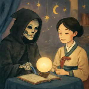 점집에서 저승사자가 점보는 꿈 [꿈해몽]
