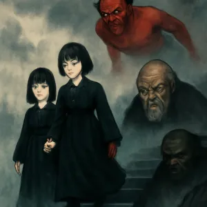 친하지도 않은 여자애 , 학교에 아직도 안나오고있는 아는 단발머리 여자애가 검은한복을 입고 나타나서 나를 부르고 나랑 같이 다녔고 내가 말걸어도 아무런 대답이 없었고 그저 고개만 흔들었음 꿈속에서 비가올것같은 날씨였고 먹구름 안개가 자욱했다 그 여자애랑같이 다니니까  험상궂게 생긴 할아버지가 나를 계속 따라다니며 위협했다 나는 꿈에서 하늘을 날라다닐수 있었고 그 할아버지의 위협을 피했다 그리고 악마 사탄같이 생긴 남자가 나에게 말을걸었다 무슨 말을 걸었는진 기억이 안난다 그 남자의 얼굴과 몸은 전부 빨간색이었다  피를 뒤집어 쓴것처럼 끔찍하게 생겼다 나는 꿈에서 하늘을 높이 날라다니며 그것들의 위협을 피했다 그리고 마지막에서 그 여자애가 검은색 계단을 나랑 같이 내려오려고 했다 나는 싫어서 저항하려고 했지만 그 여자애의 힘이 세서 끌려가려고 했다 하지만 그 계단에서 멈췄고 꿈이 깼다 나는 그 여자애를 싫어하고 현실에서도 피한다 너무 무서웠고 소름끼쳤다 [꿈해몽]