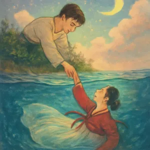 물에 빠진 무당을 구해준 꿈 [꿈해몽]