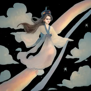 선녀가 무지개를 타고 내려온 꿈 [꿈해몽]