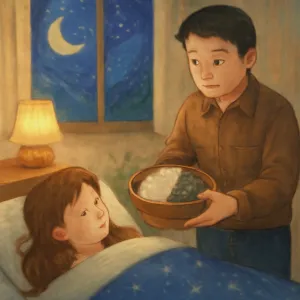 내방에서 자는데 아빠가 평상시 옷차림으로 방에 들어오셔서 나한테 밥그릇을 줘서 보니까 밥그릇안에 생쌀이 가득 들어있었는데 반은 흰쌀이고 반은 검은쌀이였음
 [꿈해몽]