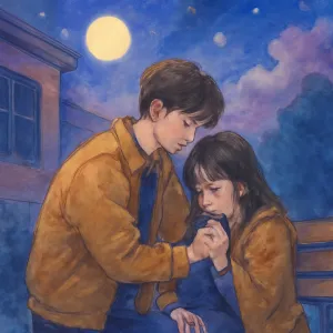 전남친이 학교에서 혼자 울고 잇는 나한테 와선 자기 잠바 덥어주고,손 잡고 안아줌 [꿈해몽]