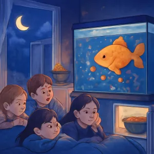 한 방에서 중학교 동창 열몇명하고 모여있다가 한명이 나가서 밥 가져온다길래 나도 같이 가자 했어. 근데 부엌쪽에 큰 어항이 두개가 있었는데 하나의 어항에서 어항만한 물고기가 새끼를 낳고 있었어. 새끼가 한마리가 되게 잘 안나오더니 내가 보라해서 친구가 쳐다보니 그제서어 풍풍 잘 낳기 시작했어. 근데 그걸 보는 난 신기해했는데 친구는 싫어했어. 그러고 선생님들이 분명 찌개를 사놓으셨다해서 먼저 냉장고를 여는데 거기에 과자가 조금 있었고 난 과자가 있다며 한움큼 꺼냈다가 다시 넣고 다른 서랍장에서 찌개를 발견해 가져갔어. 근데 친구 집이었던거 같아. 아니먼 큰 펜션 안의 방에 친구짐이 있었던건지 나는 방을 좀 더 크게 만들기 위해 친구한테 짐을 저 안쪽으로 빼달라고 했어.

책상 피는거까지 하고 넘어간거 같아. 음식 먹은 기억은 없어.

그러고 다같이 침대에 누워있는데 한 친구 생일이었나봐. 친구한테 서프라이즈 해줄려고 다같이 자는착을 하는데 친구가 생각보다 안 자려고 해서 나만 회장실 간다하고 나오고 회장실가서 소변보려고 하는 순간 일아닜어 [꿈해몽]