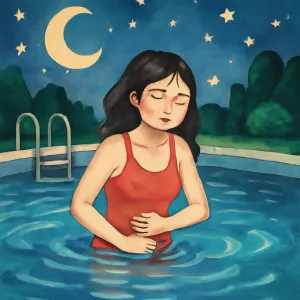 수영장에서 물을 먹었는데 아무느낌도 않나고
일어났을때 배가아팠다 [꿈해몽]