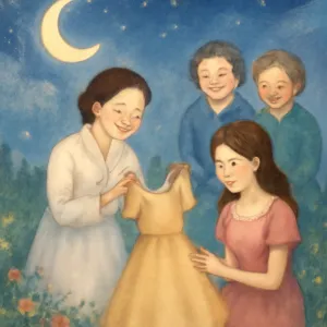 돌아가신 어머니가 깨끗한 옷을 입고 어머니지인들과 오셔서 웃으시면 나하고 같이 있는 여자친구에게 드레스른 주었다 [꿈해몽]