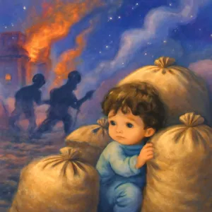 전쟁이 나서  쌀가마니에 숨는 꿈 [꿈해몽]
