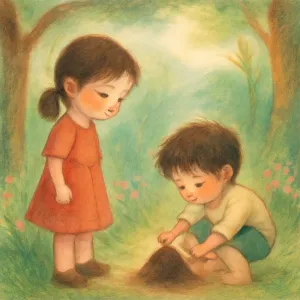 어릴적 동생과 산에가서 똥누고 흑으로 묻었어요 [꿈해몽]