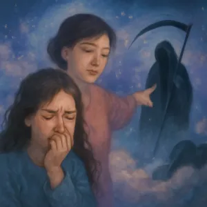 돌아가신 엄마랑 같이 있었는데. 엄마가 저를 부르면서 가리킨쪽을 보니 검은옷을 입은 저승사자가 있었구 엄마가 바로 쓰러져서 돌아가시고 엄마라고 소리내서 부르는데 목소리가 나오지가 않았습니다 꿈에서 울다가 깼습니다 [꿈해몽]