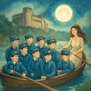 교도소에서 다수의 남자들과 한명의 여자행사도우미 팀을이뤄 강에서 보트타는꿈 [꿈해몽]