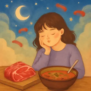 누군가가 소고기 큼직하게 먹기좋게 썰어 육개장만들어서 줬는데 먹기 싫어서 안먹었다 [꿈해몽]