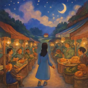 포장된 산길에서 집을 찾아가려는데길을몰라 헤메다가 어느시골 장터같은 곳에여러 사람들 음식같은것 길을묻자 여기는 충청도라함 저는 전북사람이거든요 [꿈해몽]