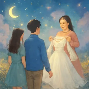 남자친구와 단둘이 걷고 있는데 돌아가신 남자친구 엄마가 환하게 웃으시며 저에게 웨딩드레스를 주고 가셨어요 [꿈해몽]