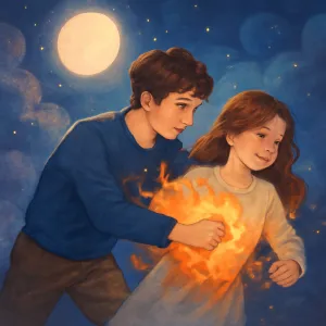 여자의 상의옷에 불이붙은것을 보고 달려갓어
상의옷을 볏겨  불을끄고 생명을 구함 [꿈해몽]