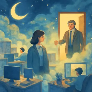 옛 직장에 다시 들어가 일하는데 직장 상사가 다시 들어오라는 제의를 받고 깸 [꿈해몽]