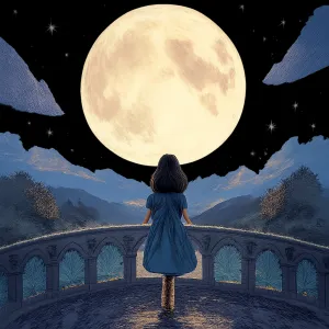 다리 위에서 달을 본 꿈 [꿈해몽]