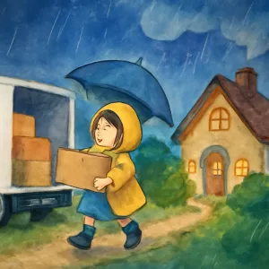 비오는데 이사 [꿈해몽]