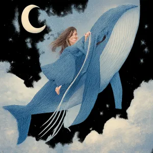 고래 수염을 잡고 올라가는 꿈 [꿈해몽]