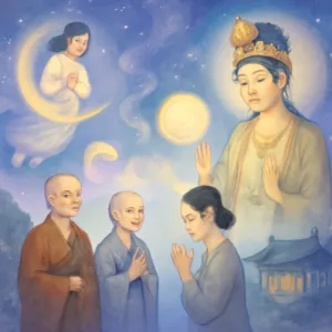 현재살아있는 여신도가 돌아가셔서 제가잘아는 절에서 제가천도재 올려드리고 망자와 그절의 주지스님과는 오누이과계고요 그절의 작은 스님과는 모자관계고요 [꿈해몽]
