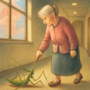 낮에 건물안에서 살아있는 할머니가 걸어가다가 뒤집어진 큰사마귀를 손가락으로 눌려 죽이는 꿈 [꿈해몽]