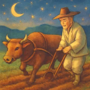 조상이 소를 몰아서 밭을 간 꿈 [꿈해몽]