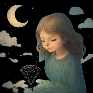 작은다이아 보석이아는 사람앞에놓여있는모습 [꿈해몽]